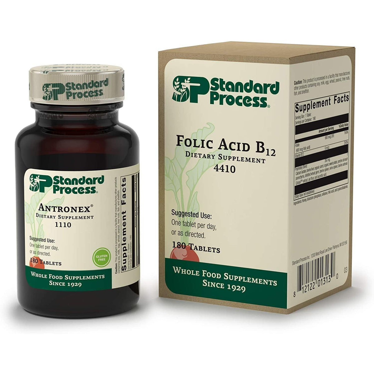 Standard Process Folic Acid B12 180 Tablets - VitaHeals.com