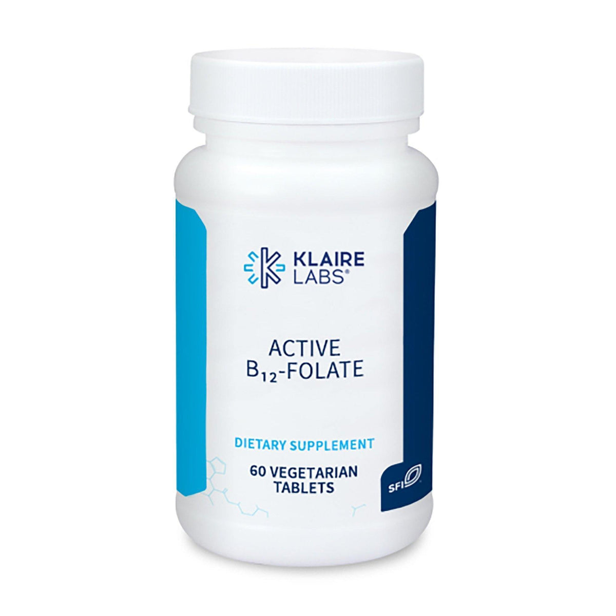Klaire Labs Active B12-Folate 60 Tablets - VitaHeals.com