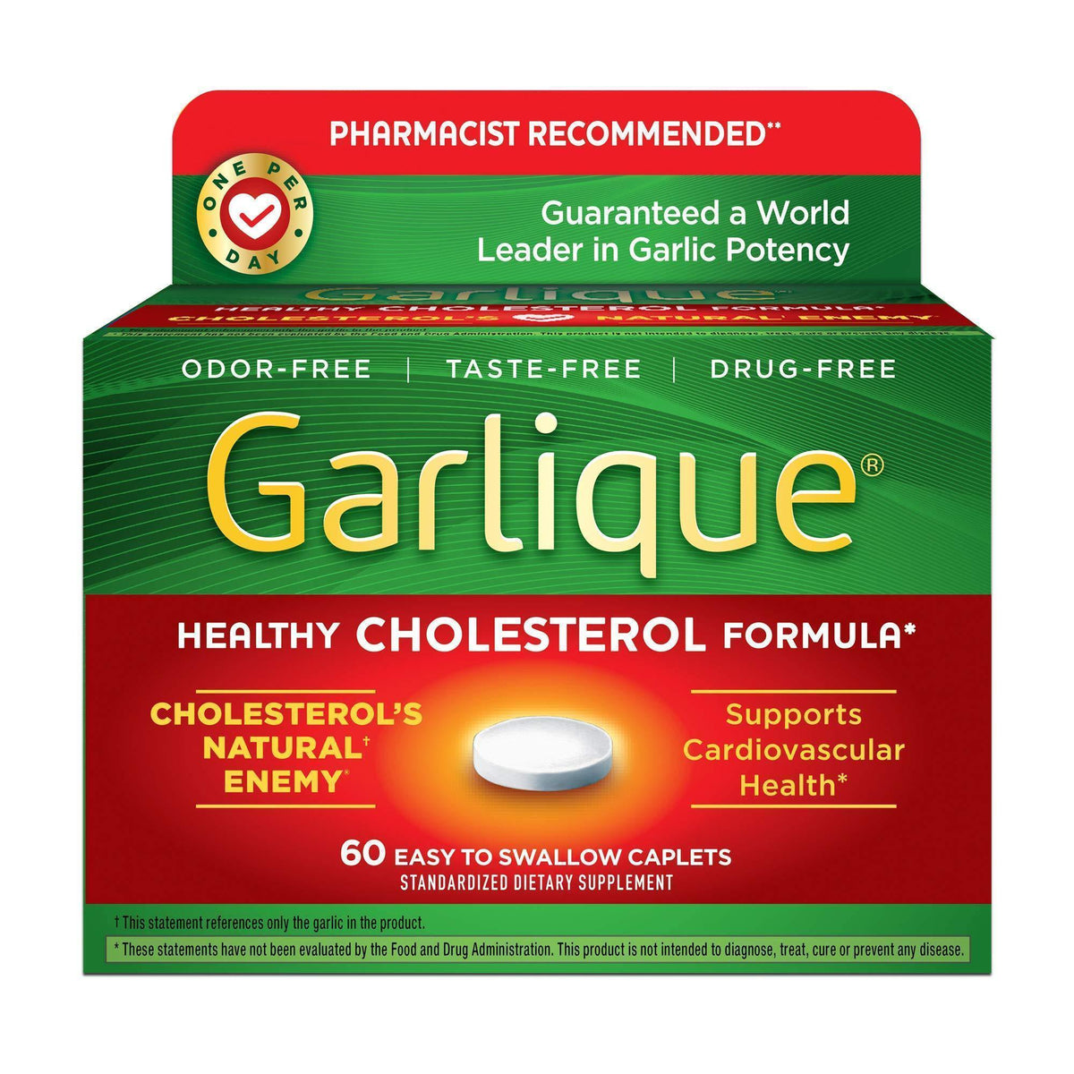 Garlique  Dietary Supplement, 60 Caplets 2 Pack - VitaHeals.com