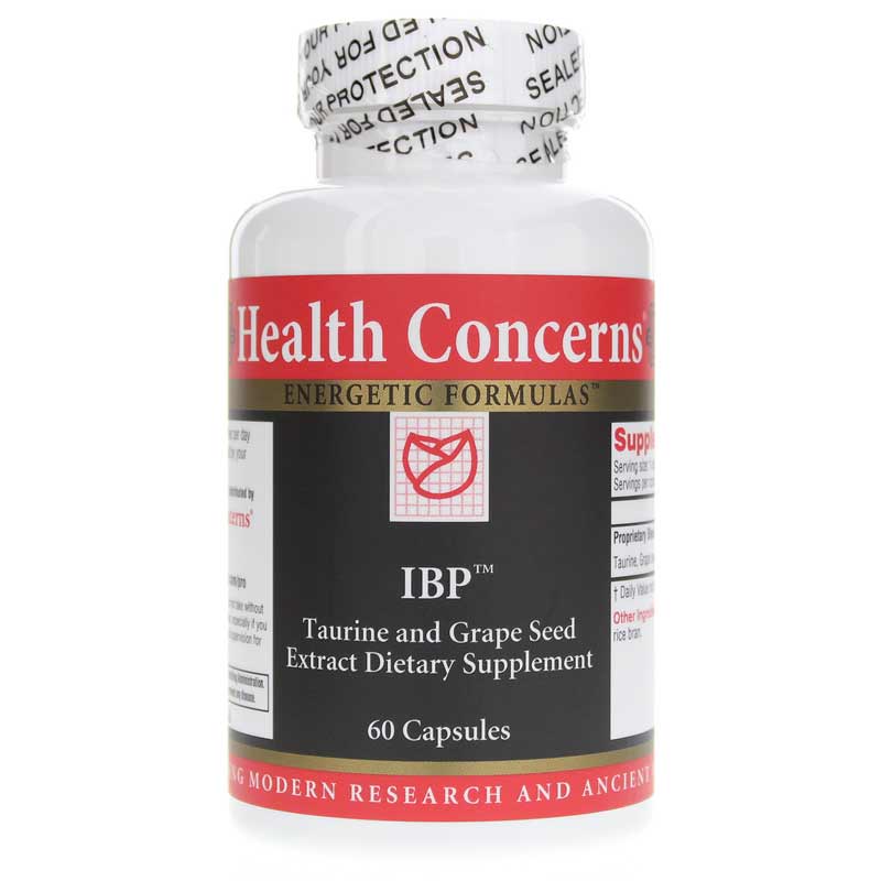 Health Concerns IBP Taurine & Grape Seed Extract 60 Capsules