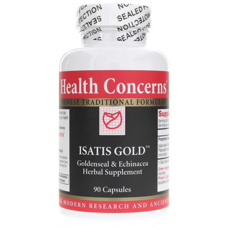 Health Concerns Isatis Gold Goldenseal & Echinacea 90 Capsules