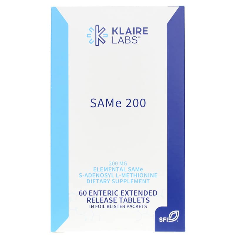 Klaire Labs SAMe 200 60 Tablets