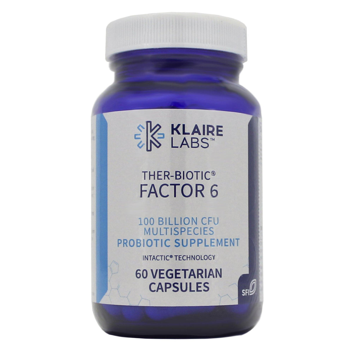 Klaire Labs Ther-Biotic® Factor 6 Ultra-Strength, 100 Billion Cfu Formula 60 Count - VitaHeals.com