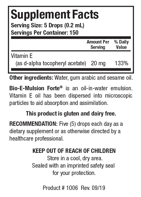 Biotics Research Bio-E-Mulsion Forte 1 Oz  2 Pack