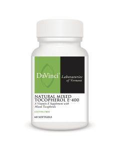 Davinci Labs - Natural Mixed Tocopherol E-400 60 - VitaHeals.com