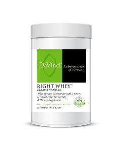 Davinci Labs - Right Whey Creamy Vanilla 30 - VitaHeals.com