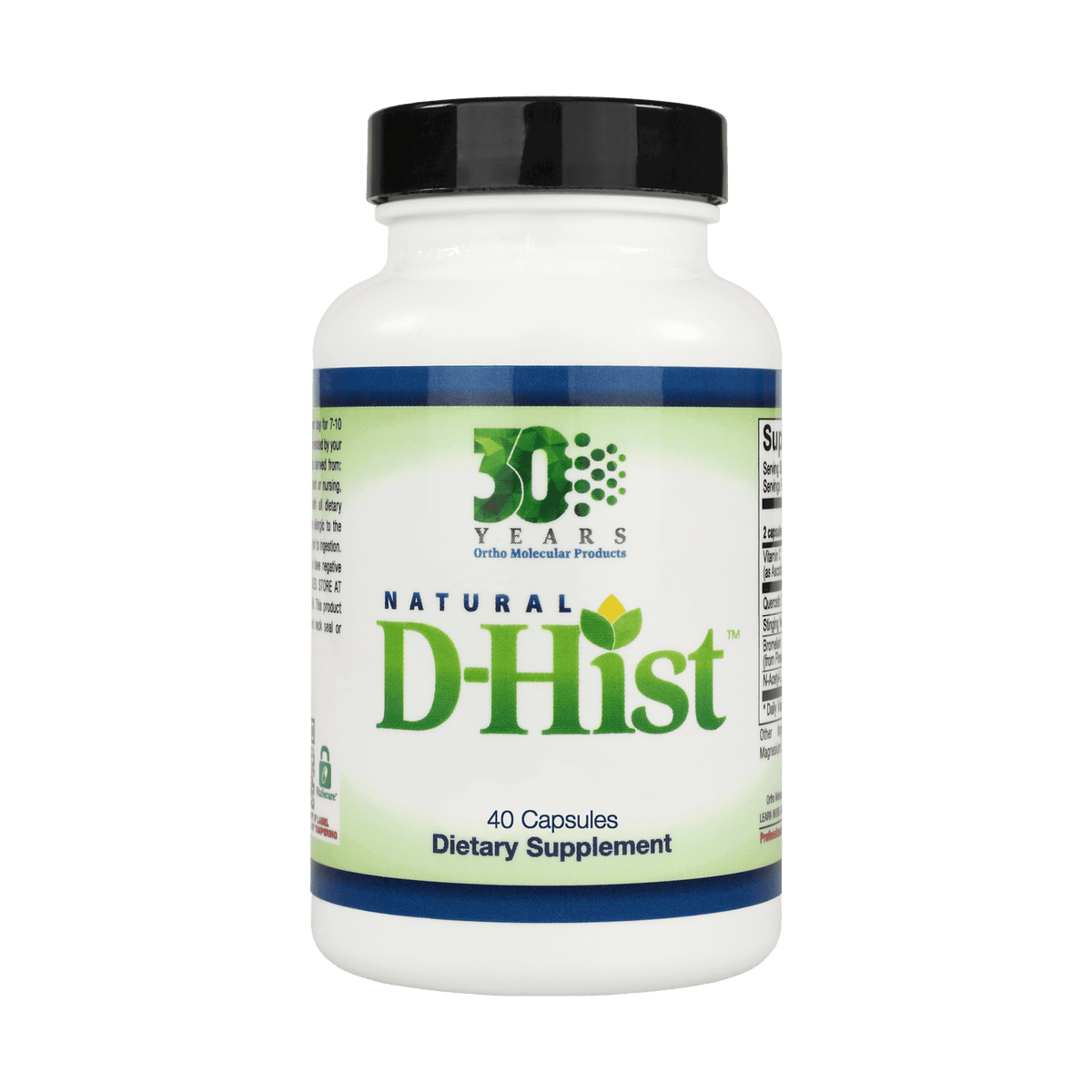 Ortho Molecular Natural D-Hist 40 Caps 2 Pack - VitaHeals.com