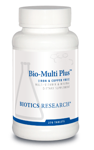 Biotics Research Bio-Multi Plus FE/CU (Iron & Copper) Free 270 Tabs - VitaHeals.com