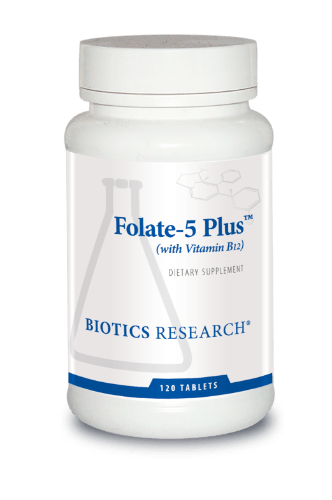 Biotics Research Folate-5 Plus 120 Tablets - VitaHeals.com