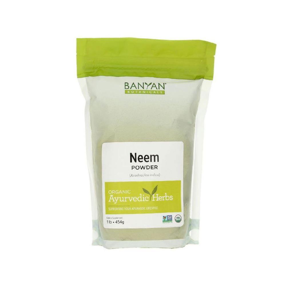 Banyan Botanicals Neem Leaf Powder Organic 1 Lb 2 Pack - VitaHeals.com