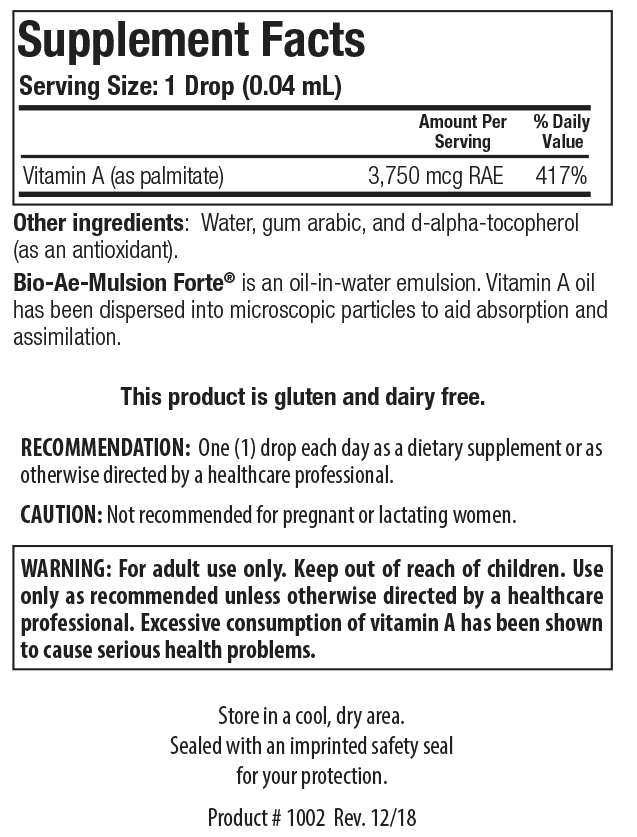 Biotics Research Bio-Ae-Mulsion Forte 1Oz - VitaHeals.com