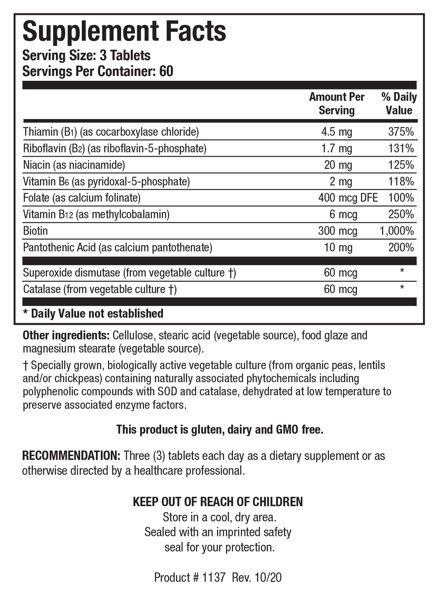 Biotics Research Bio-3B- G 180 Tablets - VitaHeals.com