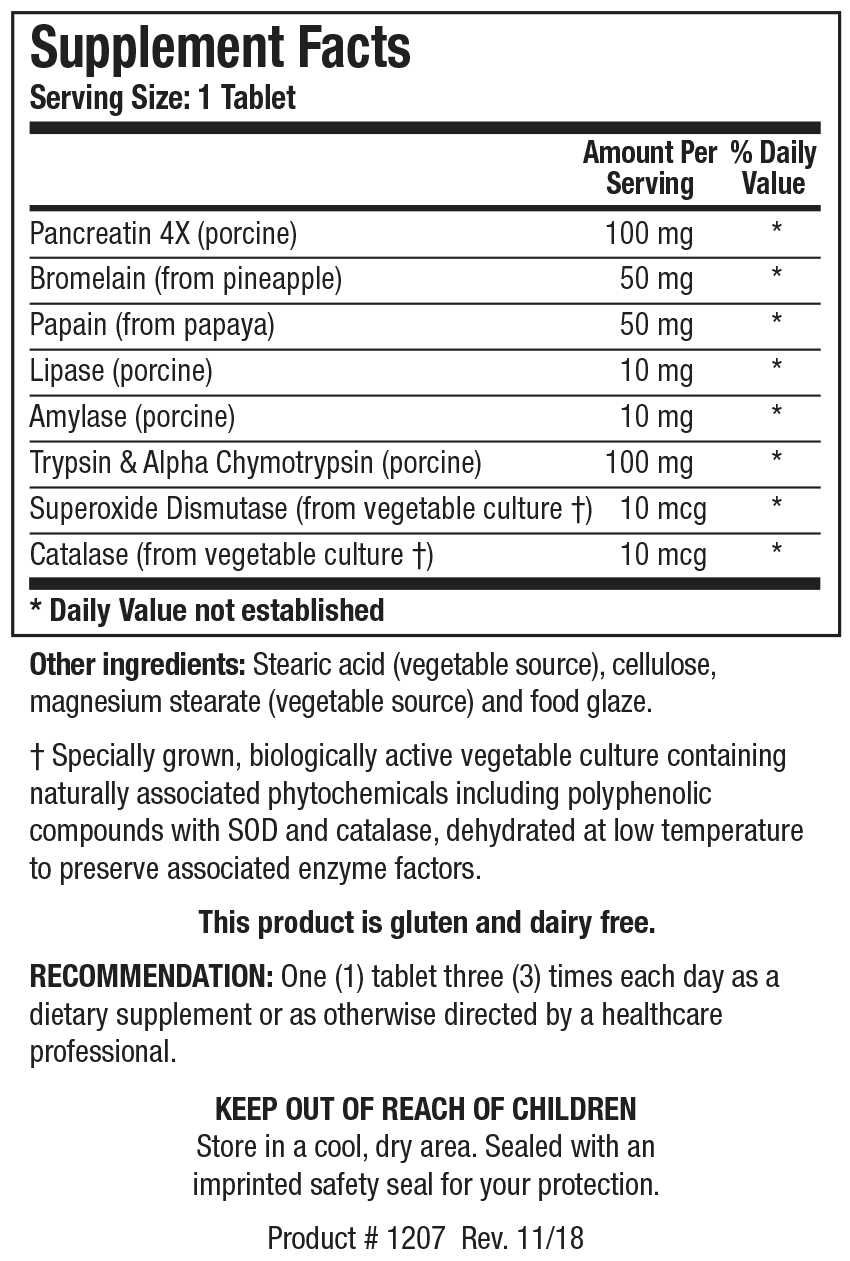 Biotics Research Intenzyme Forte 50 Tablets  2 Pack - VitaHeals.com