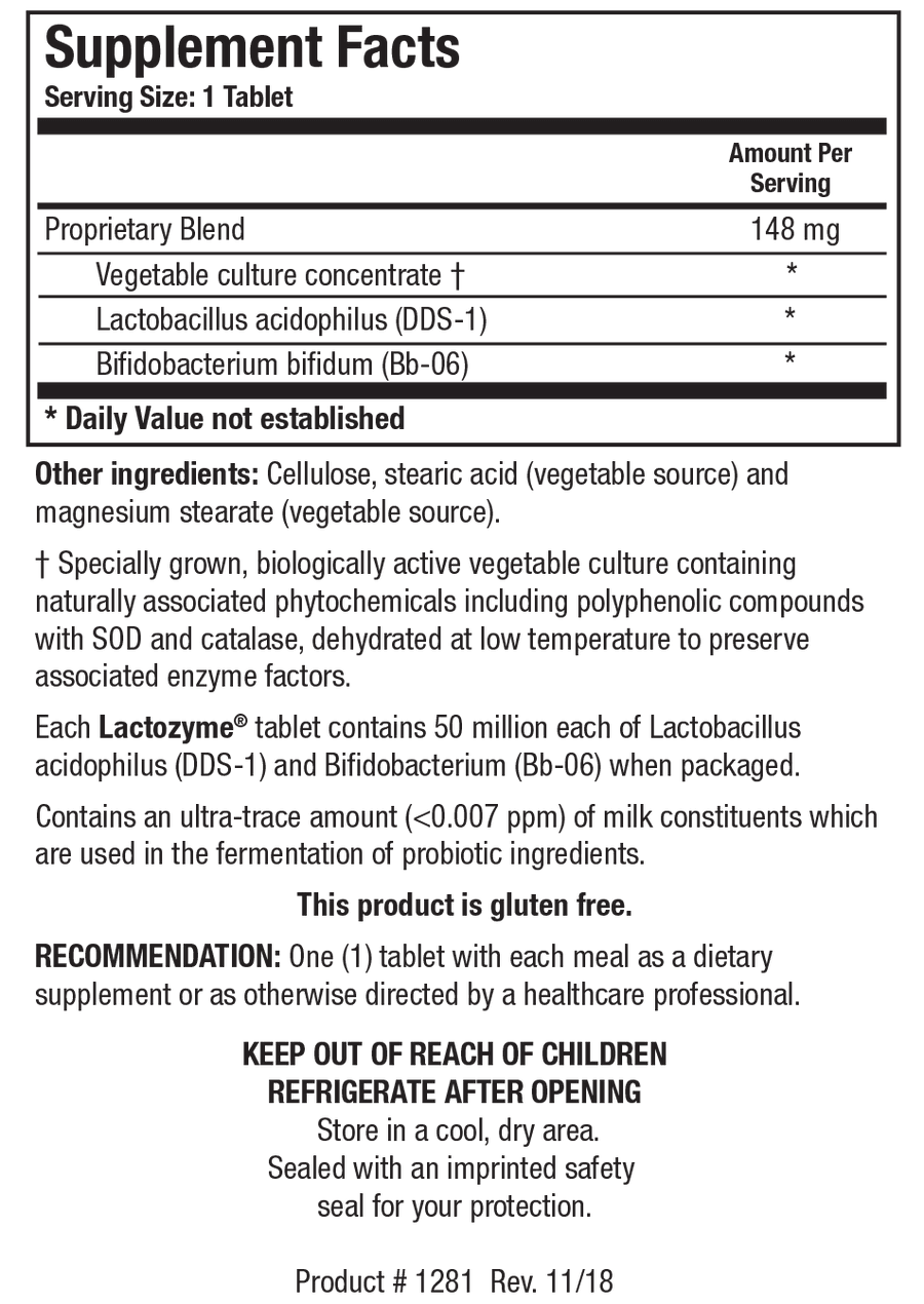 Biotics Research Lactozyme 180 Tablets 2 Pack - VitaHeals.com