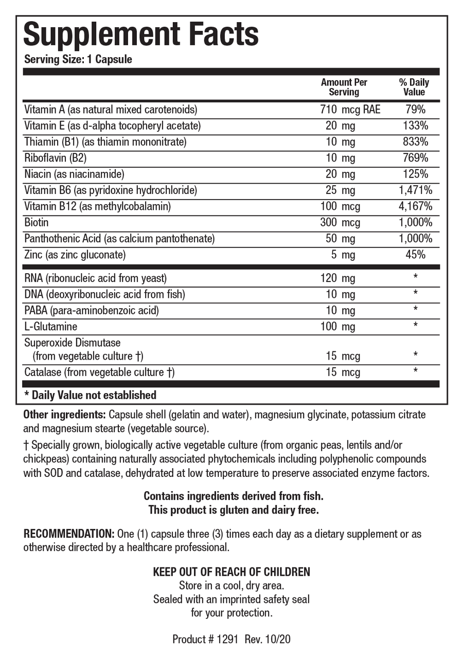 Biotics Research Nuclezyme Forte 90 Capsules - VitaHeals.com