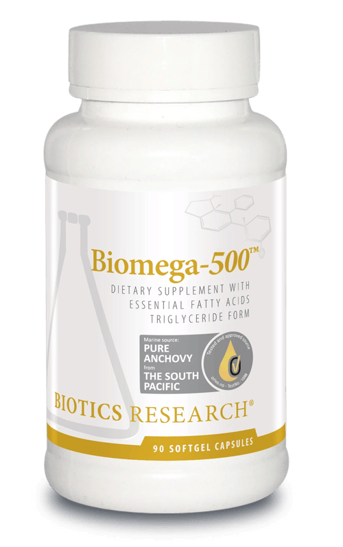 Biotics Research  Biomega-500 With Essential Fatty Acids Triglyceride Form 90 Capsules 2 Pack - VitaHeals.com