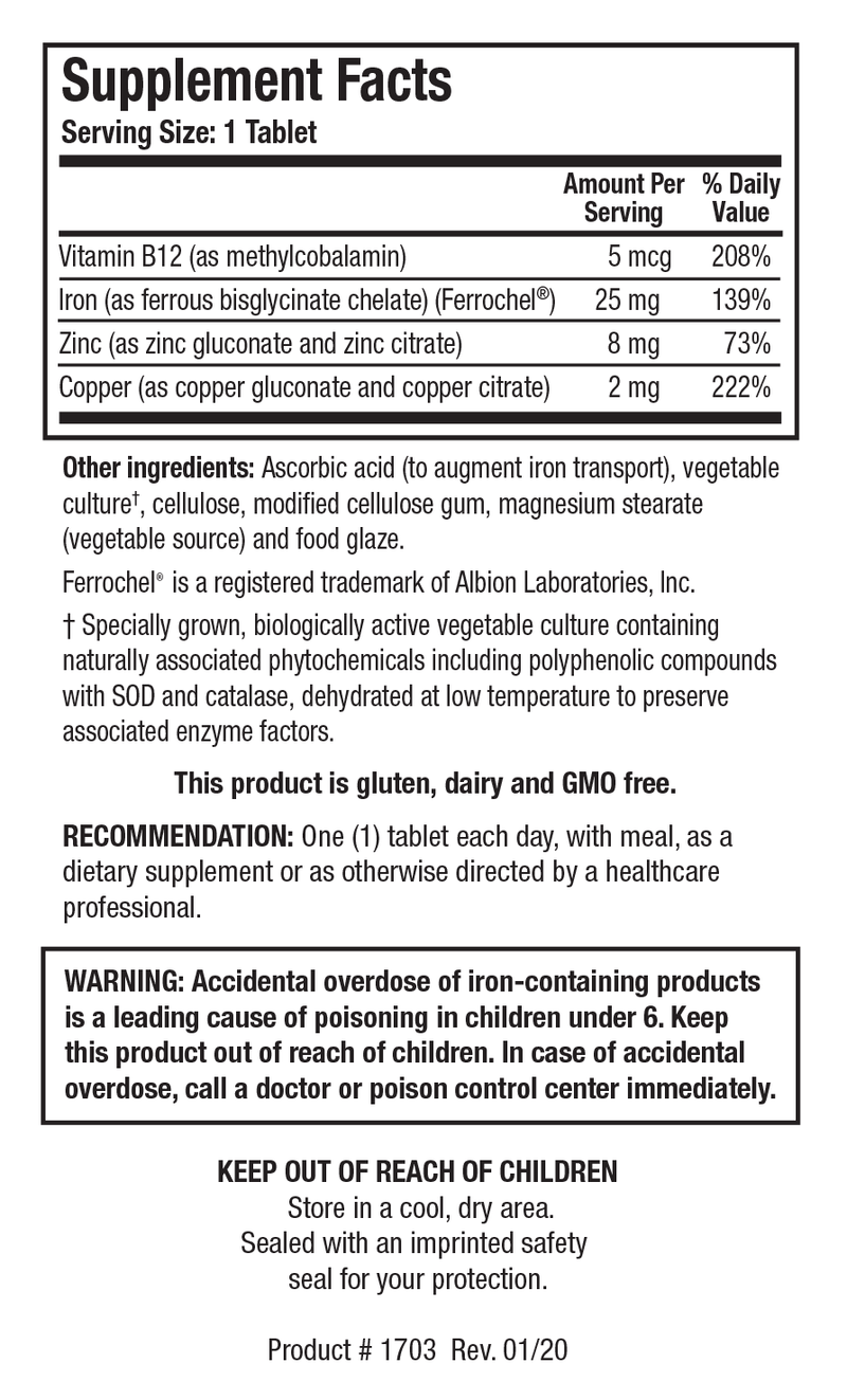 Biotics Research Fe-Zyme 100 Tablets  2 Pack - VitaHeals.com