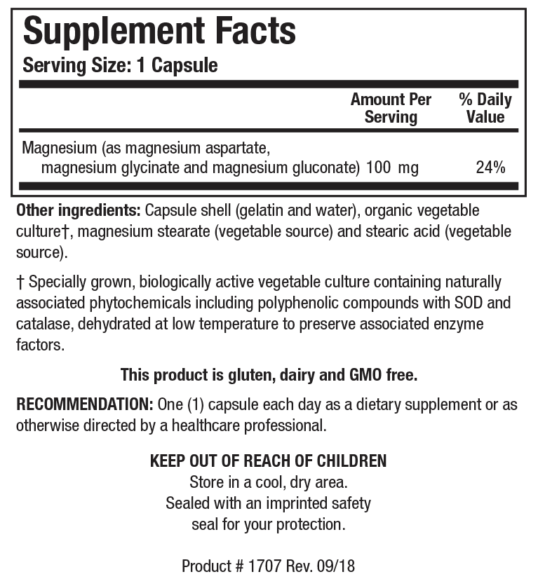 Biotics Research Mg-Zyme (Magnesium) 100 Capsules - VitaHeals.com