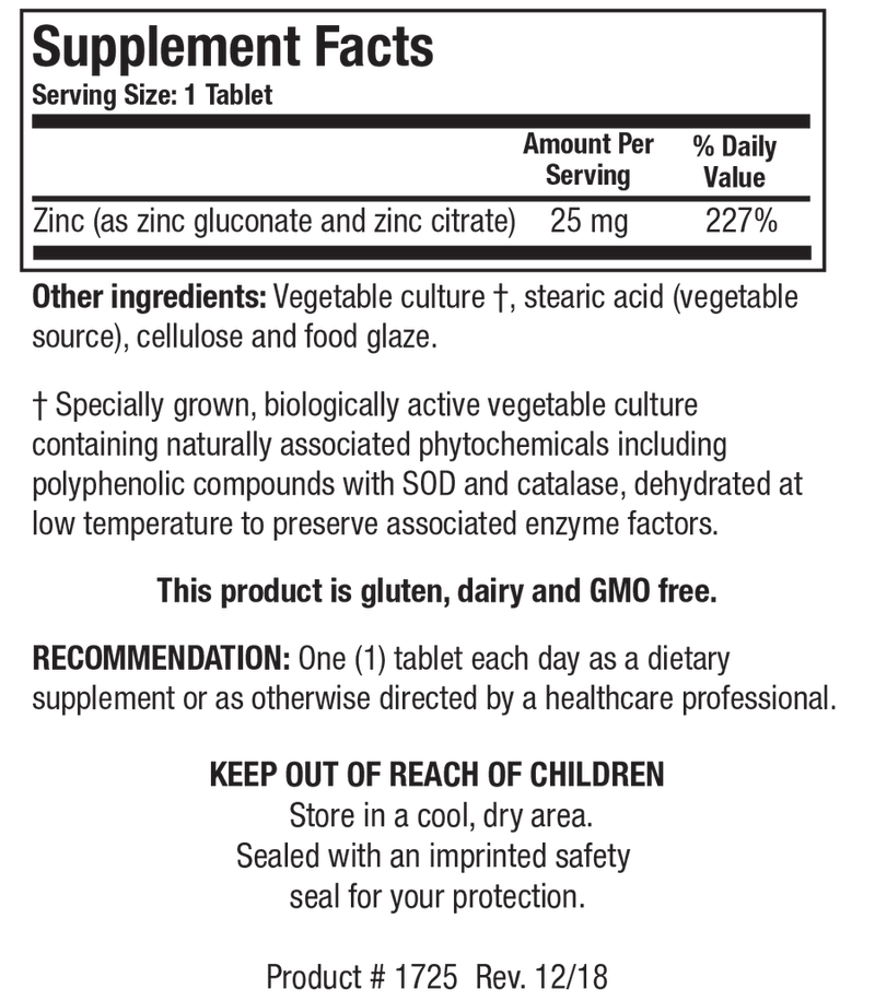 Biotics Research Zn-Zyme Forte 100 Tablet - VitaHeals.com