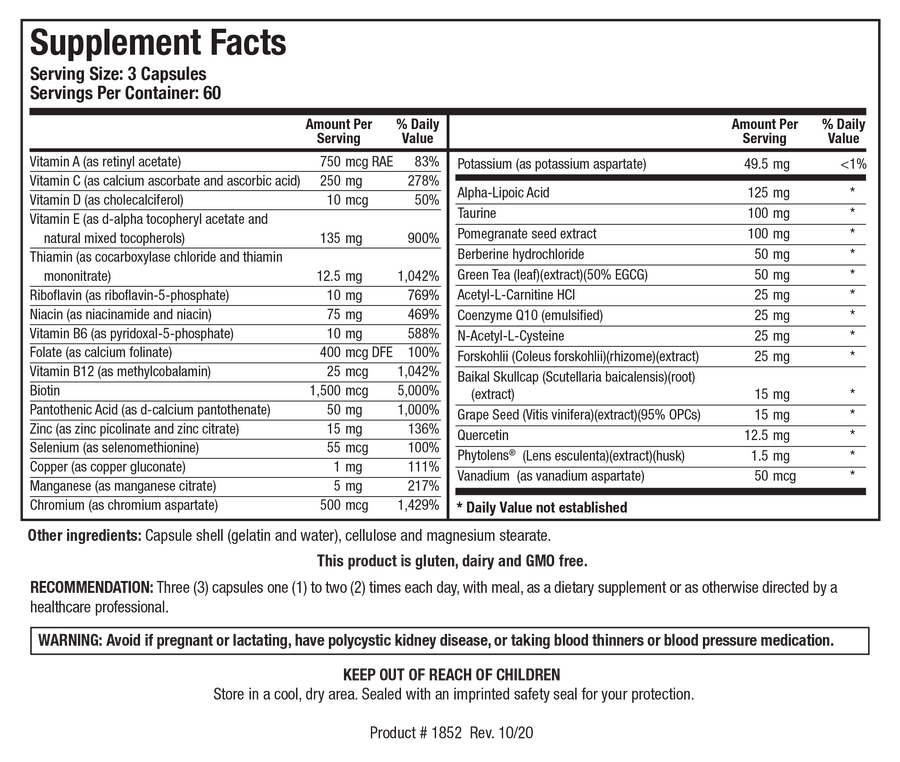 Biotics Research GlucoResolve 180 Caps - VitaHeals.com