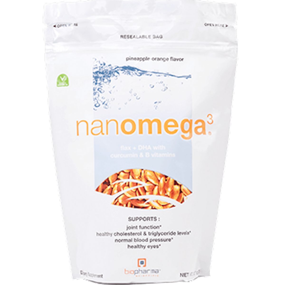 BioPharma Scientific Nanomega3 Pineapple Orange 12.7 Oz Biopharma Scientific - VitaHeals.com