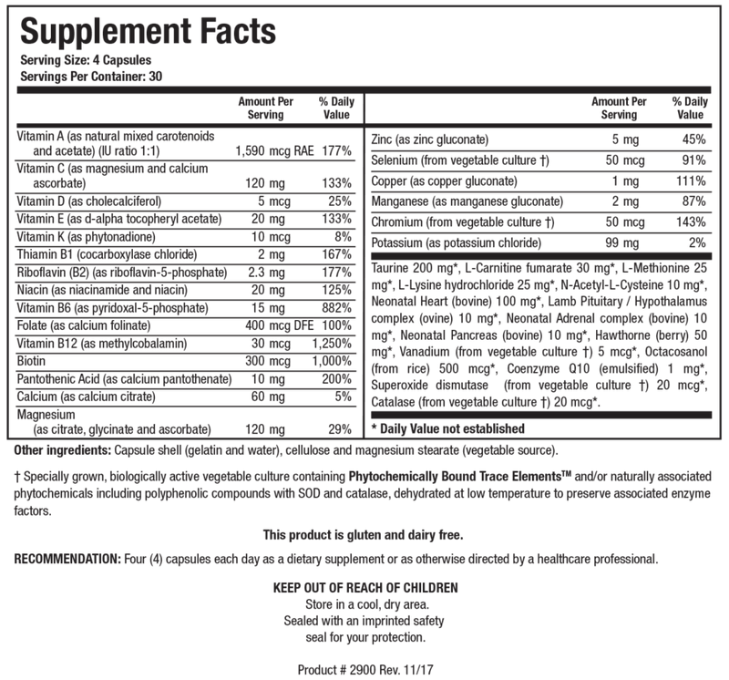 Bio-Cardiozyme Forte 360 Capsules Biotics Research - VitaHeals.com