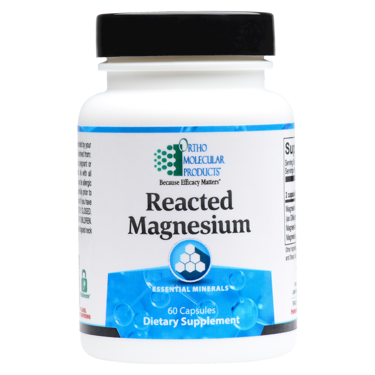 Ortho Molecular Reacted Magnesium 180 Caps - VitaHeals.com