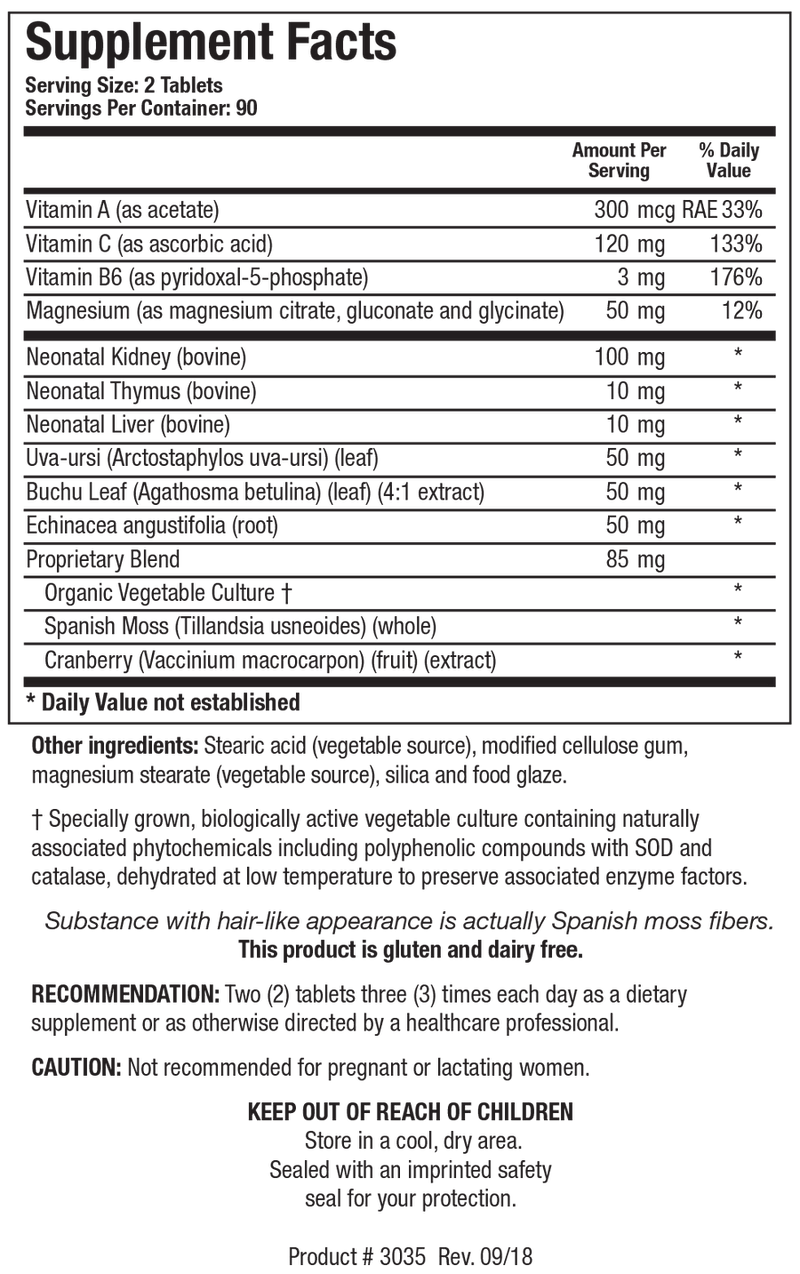 Biotics Research Renal Plus 180 Tablets - VitaHeals.com