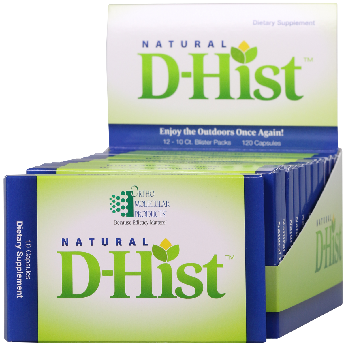 Ortho Molecular Natural D-Hist 12 Pack 10 Caps - VitaHeals.com