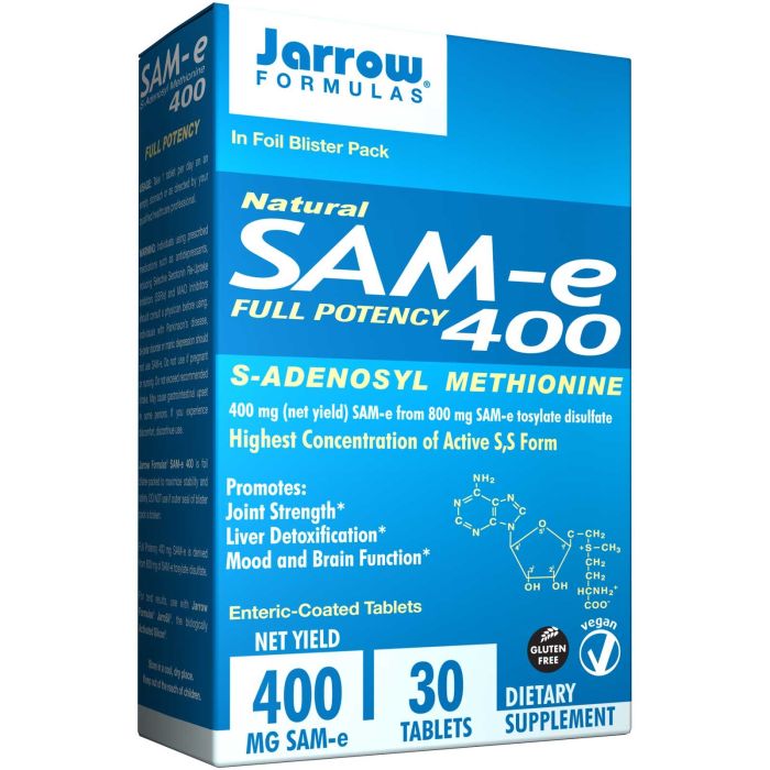 Jarrow Formulas SAMe 400mg 30 Tablets