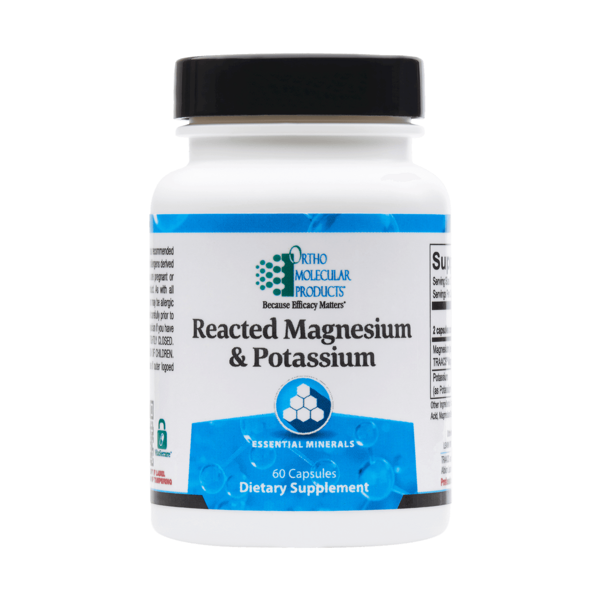 Ortho Molecular Reacted Magnesium & Potassium 60 Caps 2 Pack - VitaHeals.com