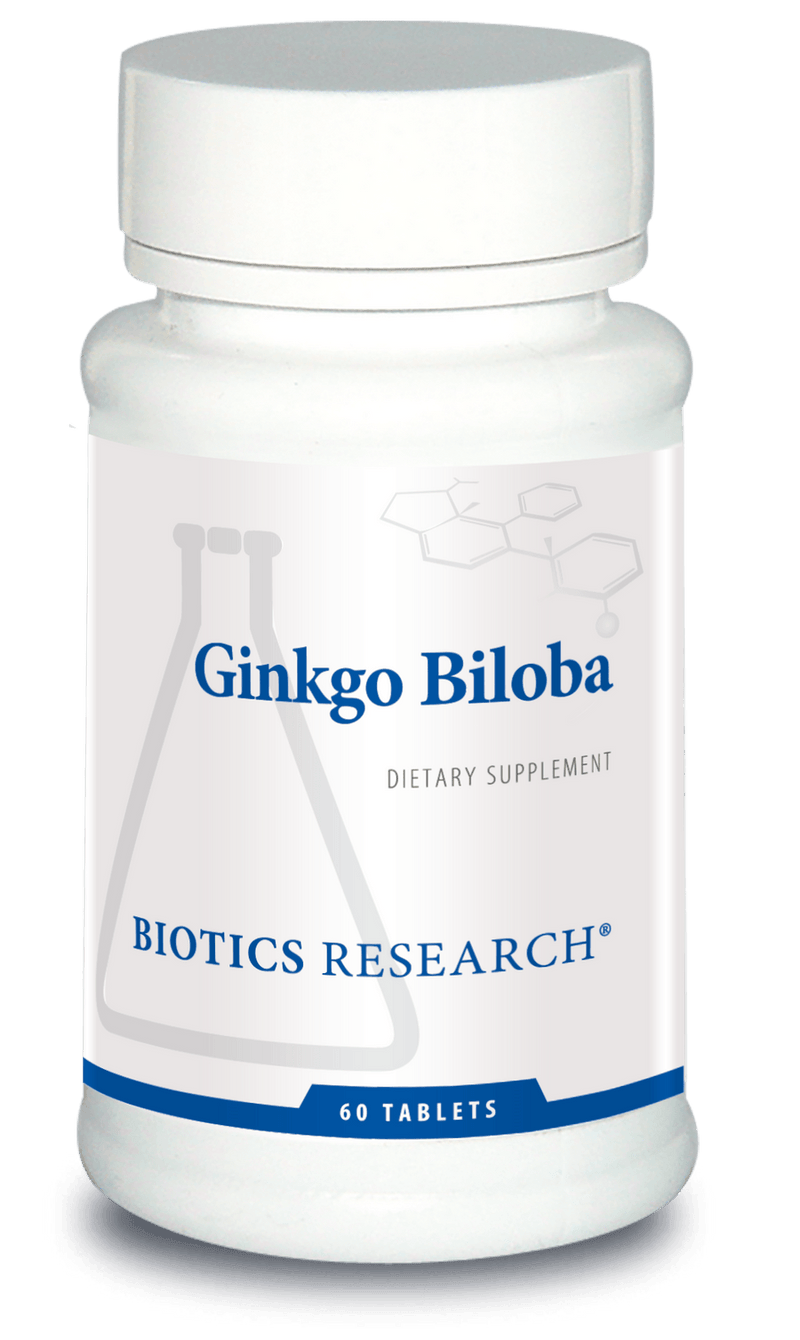 biotics research Ginkgo Biloba 60 Tablets - VitaHeals.com