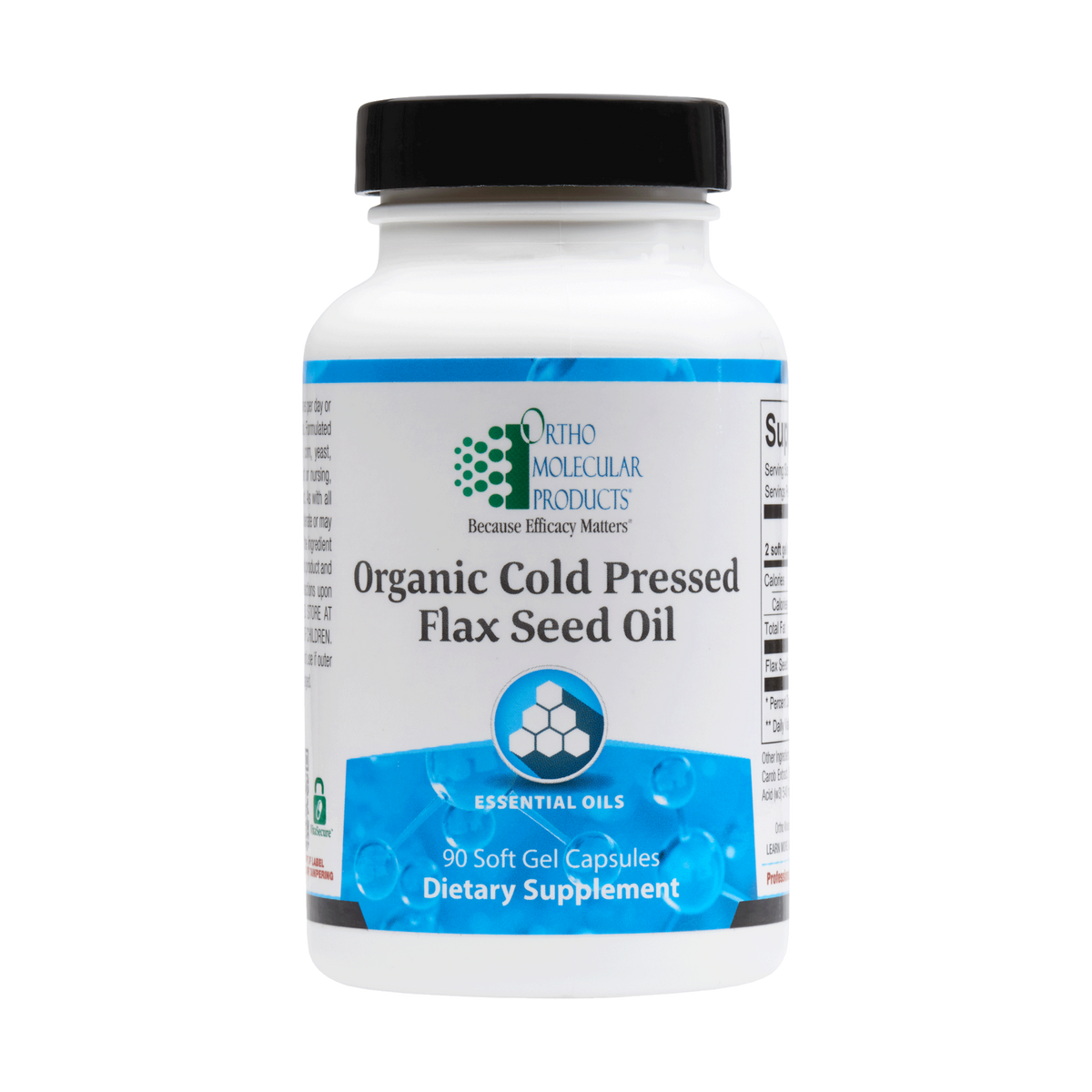 Ortho Molecular Flax Seed Oil 90 Gels - VitaHeals.com