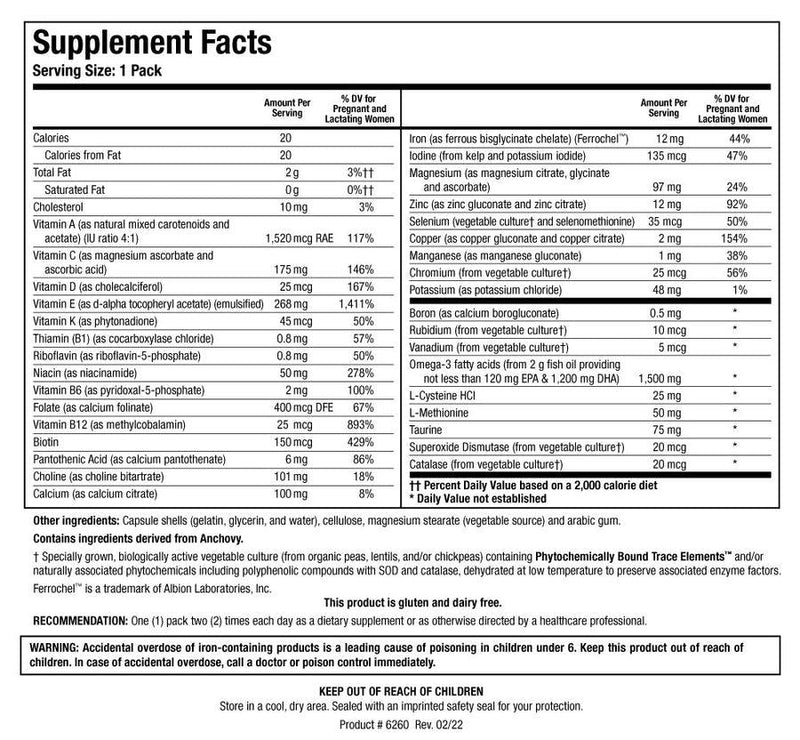 Biotics Research Pre-Natal Packs 60 Packs - VitaHeals.com