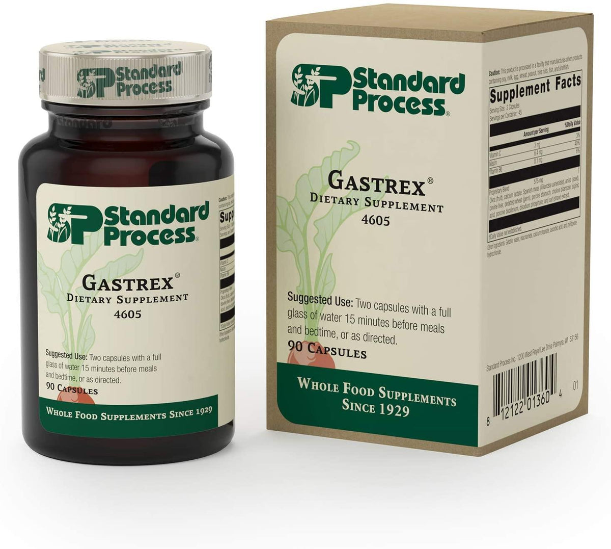 Standard Process Gastrex 4605 90 Capsules by - VitaHeals.com