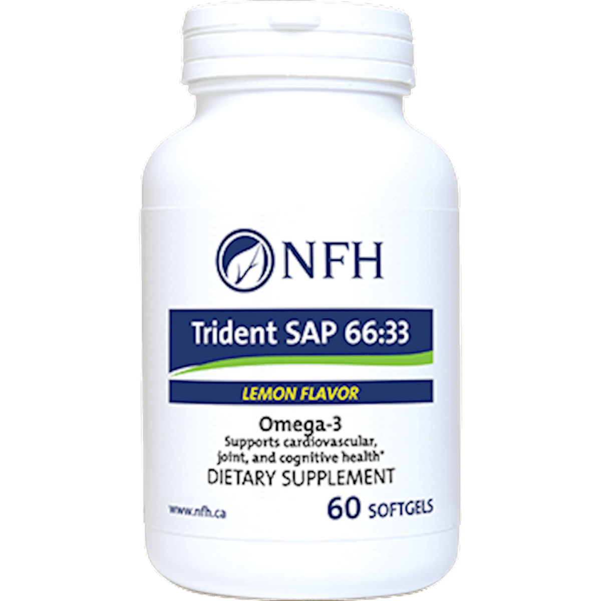 NFH-Nutritional Fundamentals for Health Trident SAP 66:33 lemon 120 gels 2 Pack - VitaHeals.com