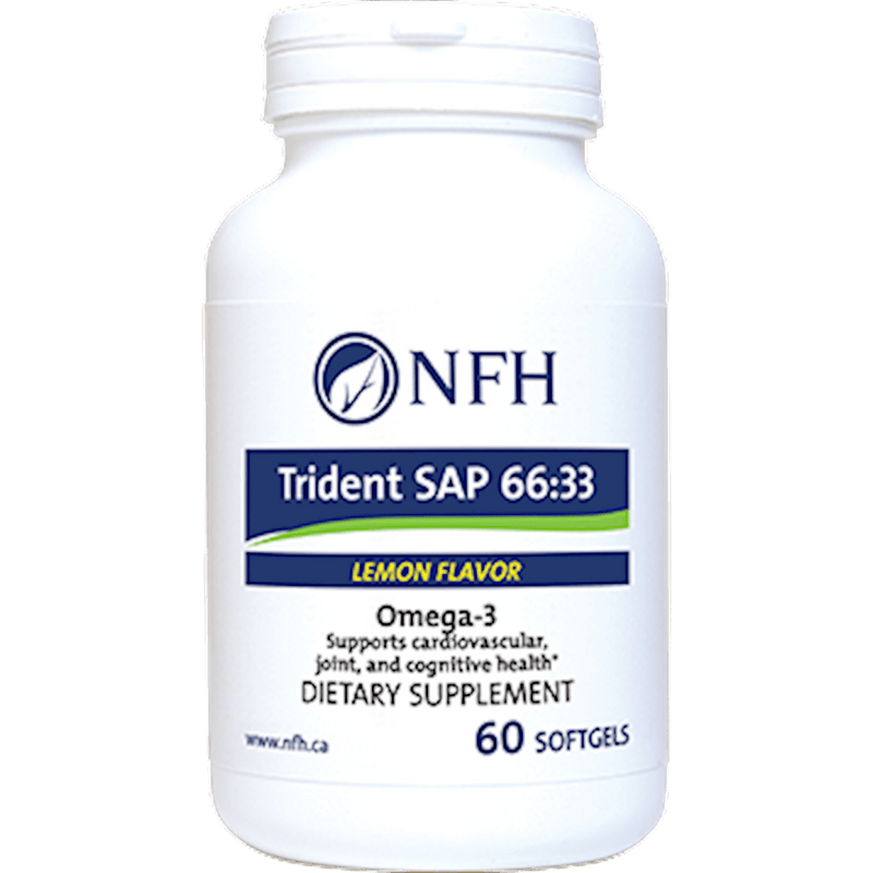 NFH-Nutritional Fundamentals for Health Trident SAP 66:33 lemon 60 gels - VitaHeals.com