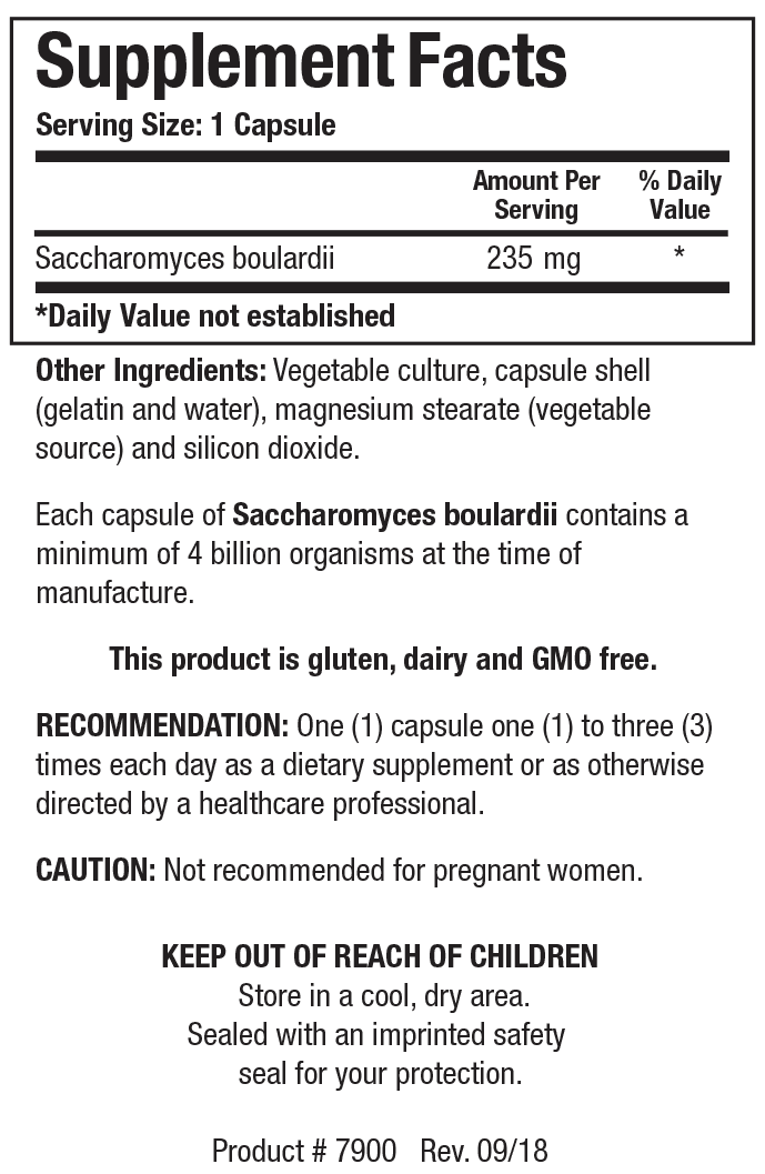Biotics Research Saccharomyces boulardii 60 Capsules 2 Pack - VitaHeals.com