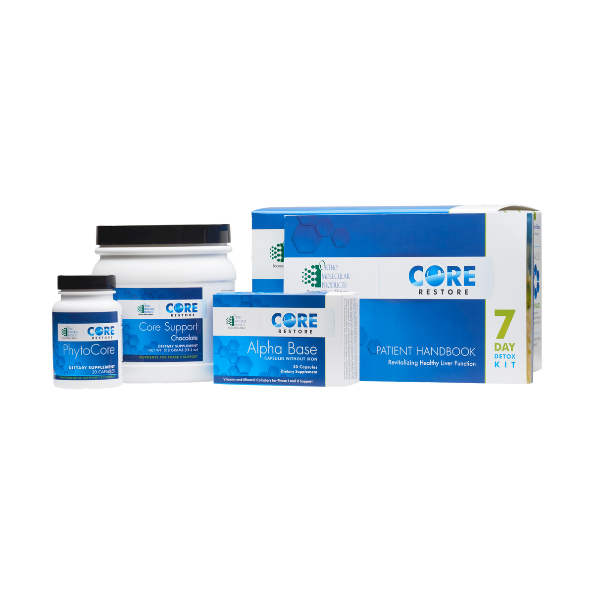 Ortho Molecular Core Restore Chocolate 7 Day 1 Kit - VitaHeals.com