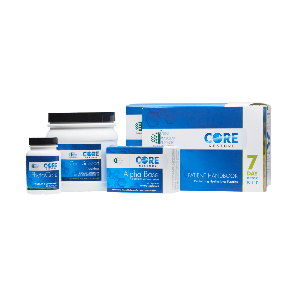 Ortho Molecular Core Restore Chocolate 7 Day 1 Kit 2 Pack - VitaHeals.com