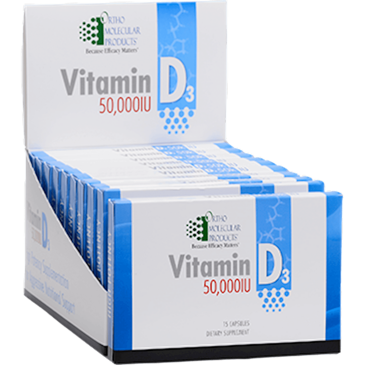 Ortho Molecular Vitamin D3 50000 Iu Blister Pack 10 Pks 2 Pack - VitaHeals.com