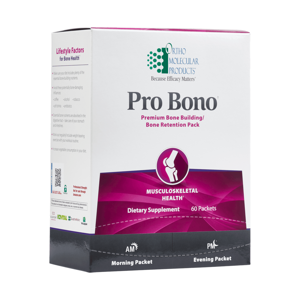 Ortho Molecular Pro Bono 60 Pkts 2 Pack - VitaHeals.com