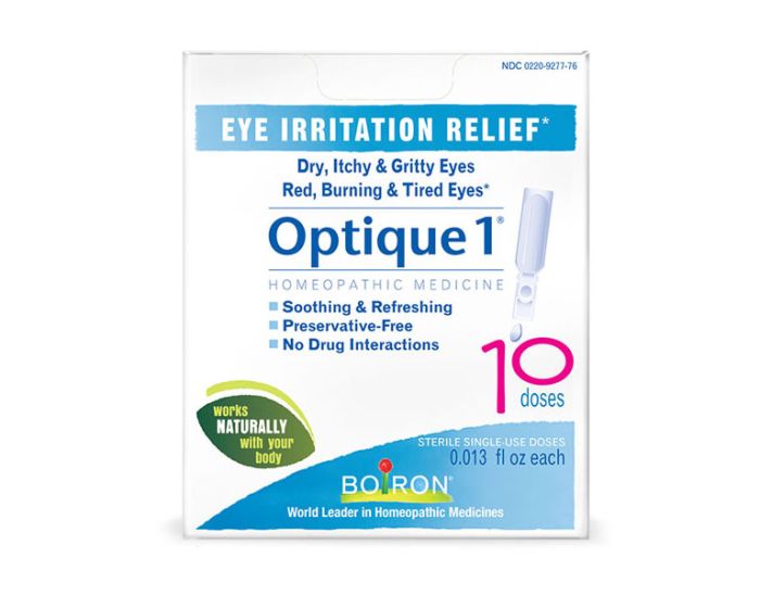 Boiron Laboratories Optique 1 Eye Drops 10 unit Dose