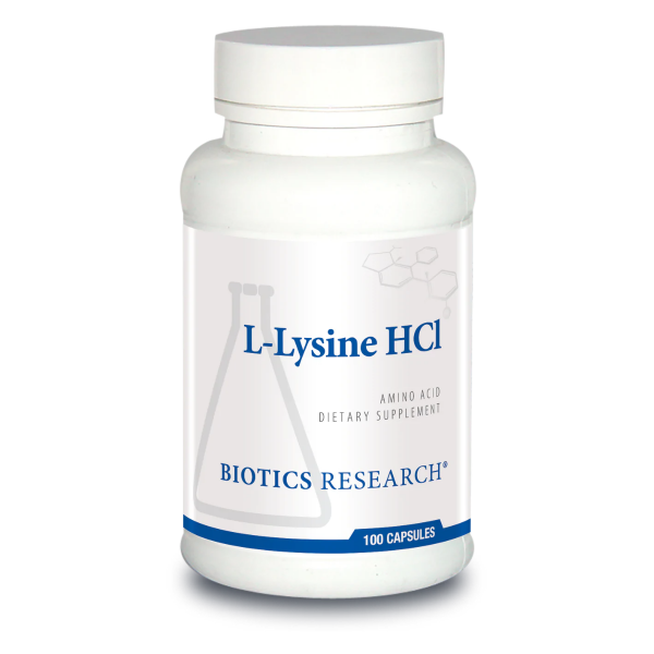 Biotics Research L-Lysine-HCL 100 Capsules 2 Pack