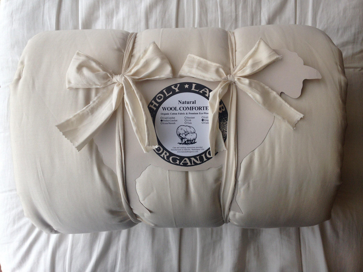 Holy Lamb Organics 100% Organic Wool Comforter - VitaHeals.com