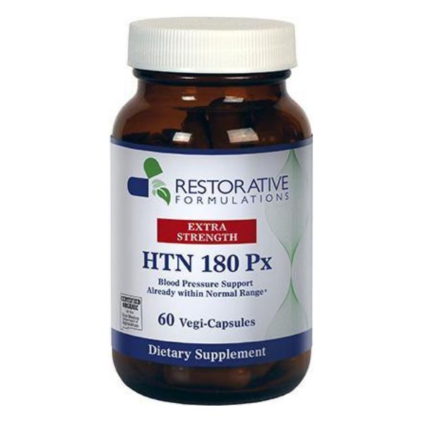 HTN 180 Px – Extra Strength Blood Pressure Support 60 Veg Capsules - Restorative Formulations