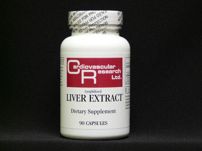 Ecological Formulas Liver Extract 90 Capsules