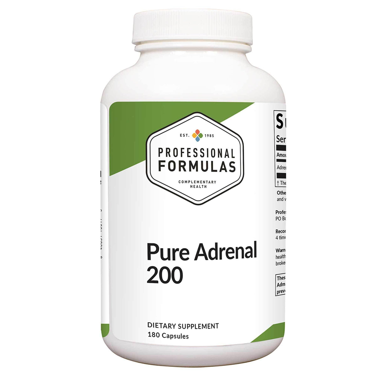 Professional Formulas Pure Adrenal 200 180 Capsules 2 Pack - VitaHeals.com