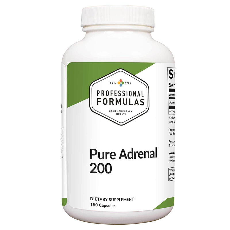 Professional Formulas Pure Adrenal 200 180 Capsules - VitaHeals.com