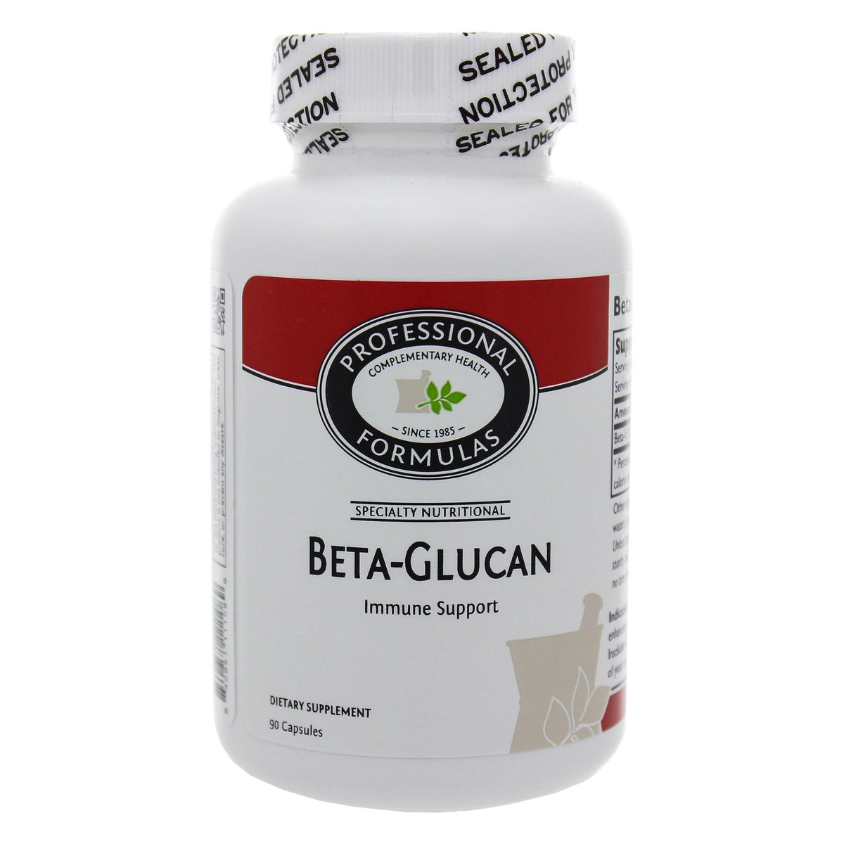 Professional Formulas Beta-Glucan 90 Capsules - VitaHeals.com